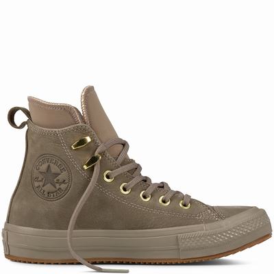 Converse Chuck Taylor All Star Waterproof Boot High Tops Womens - Coffee Shoes (979CZUJX)